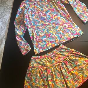 Coolibar long sleeve two pieces swim uv protection almost new